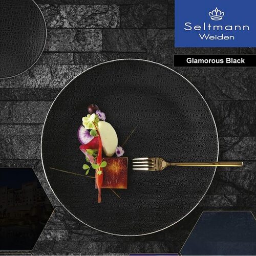 Seltmann Life Glamorous Black Serveerbord ovaal 33 x 18 cm