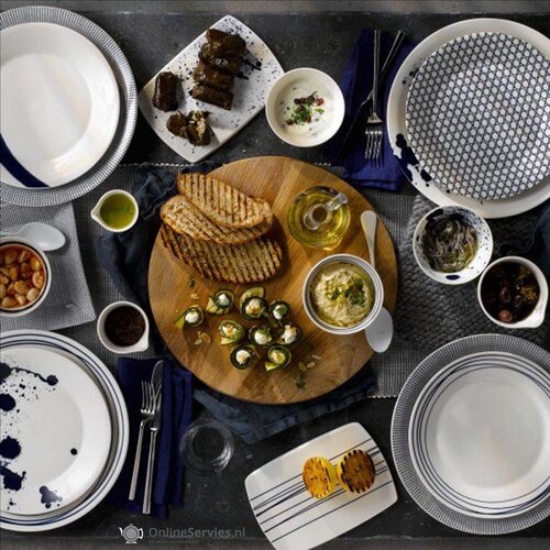 Royal Doulton Pacific Pastaborden 22 cm, 6 stuks | OnlineServies.nl