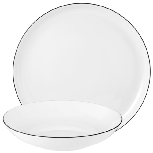 Seltmann Lido Black Line servies 12 delig (online) kopen? | OnlineServies.nl