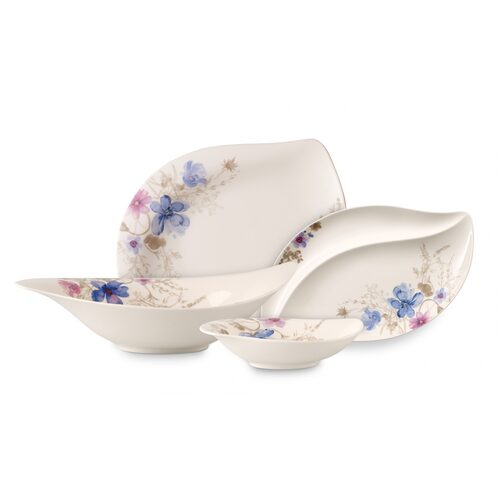 Villeroy & Boch Mariefleur Gris schaal diep 21 x 18 cm | Onlineservies.nl