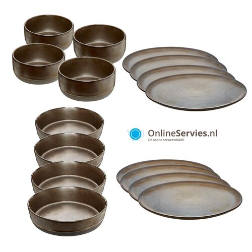 AIDA Nordic Raw Metallic Brown Startset 16-delig (online) kopen? OnlineServies.nl