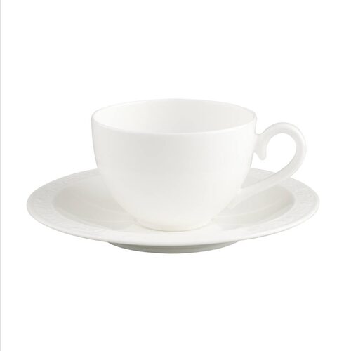 Villeroy & Boch White Pearl Koffiekop en schotel 0,20 liter | OnlineServies.nl