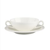 Villeroy & Boch White Pearl Soepkop en schotel