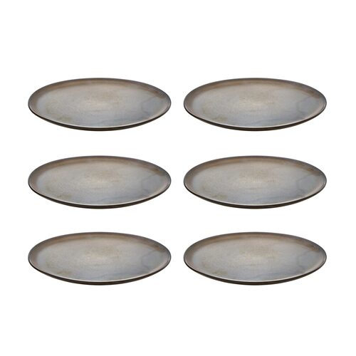 AIDA Raw Metallic Brown startset 24-delig, 6-persoons | OnlineServies.nl