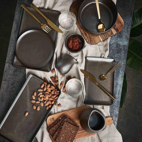 AIDA Nordic Raw Metallic Brown Schaaltje 9,5 cm | OnlineServies.nl