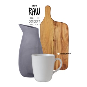 AIDA Raw Arctic White Mok met oor 35 cl | OnlineServies.nl