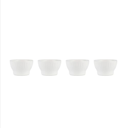Aida Groovy White Eierdop - set 4-delig | OnlineServies.nl