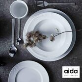 Aida Groovy White Ontbijtbord 21 cm (online) kopen? | OnlineServies.nl