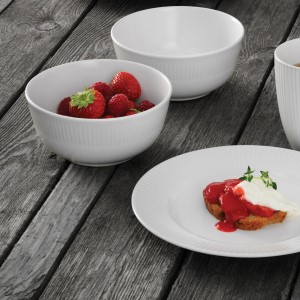 AIDA Groovy White Dessertschaaltje 14,5 cm - set 4-delig