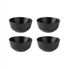 AIDA Groovy Black Dessertschaaltje 14,5 cm - set 4-delig |OnlineServies.nl