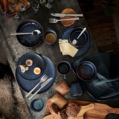 AIDA Nordic Raw Midnight Blue kleine Mok met oor 20 cl - set 6  | OnlineServies.nl