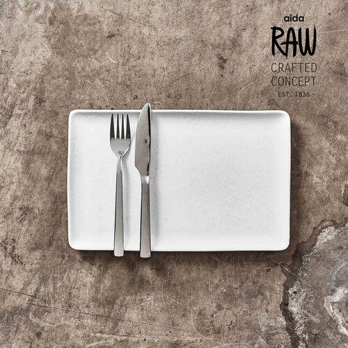 AIDA Raw Arctic White Schaal rechthoekig klein 23,5 x 15 cm