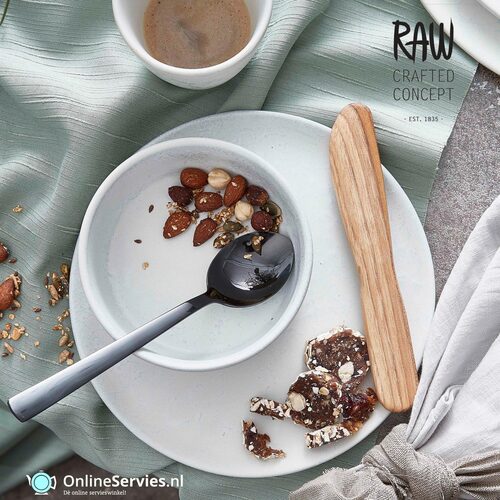 AIDA Raw Arctic White kleine Mok met oor 20 cl - set 6 stuks | OnlineServies.nl