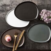 AIDA Nordic Raw Metallic Brown Organic Dinerbord 29x25 cm kopen? | OnlineServies.nl