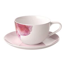 Villeroy & Boch Rose Garden Ontbijtkop en schotel roze 0,3 liter (online) kopen? | OnlineServies.nl