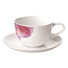 Villeroy & Boch Rose Garden ontbijtkop en schotel wit 0,3 liter (online) kopen? | OnlineServies.nl