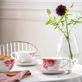 Villeroy & Boch Rose Garden Koffiekop en schotel roze 0,23 liter (online) kopen? | OnlineServies.nl