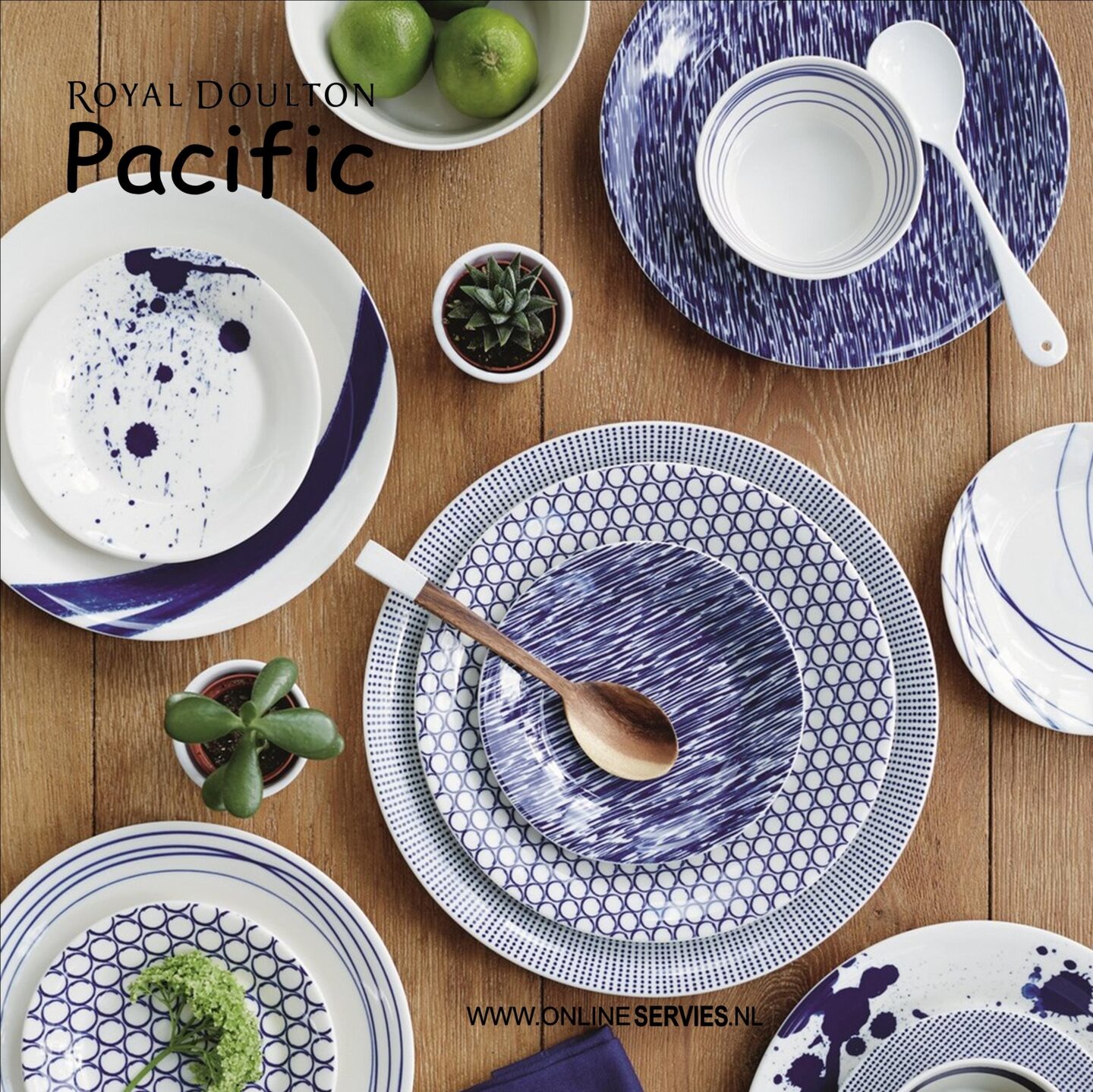 Geval schuif grafisch Royal Doulton Pacific Dots Ontbijtbord 23 cm (online) kopen? |  OnlineServies.nl