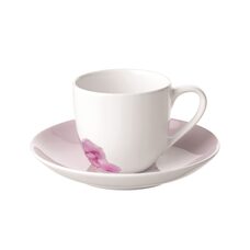 Villeroy & Boch Rose Garden Espressokop en schotel roze 0,10 liter (online) kopen? | OnlineServbies.nl