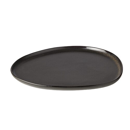 AIDA Raw Titanium Black Organic Ontbijtbord 24x21 cm | OnlineServies