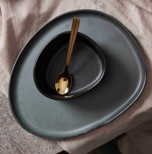 AIDA Raw Titanium Black Organic Dessertschaaltje 12x10 cm | OnlineServies