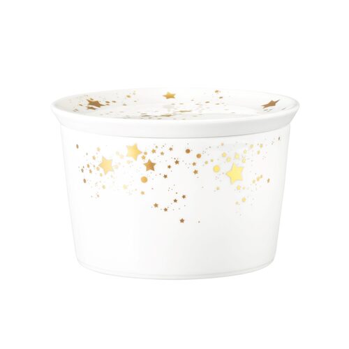 seltmann liberty golden stars schaal met deksel 14 cm 