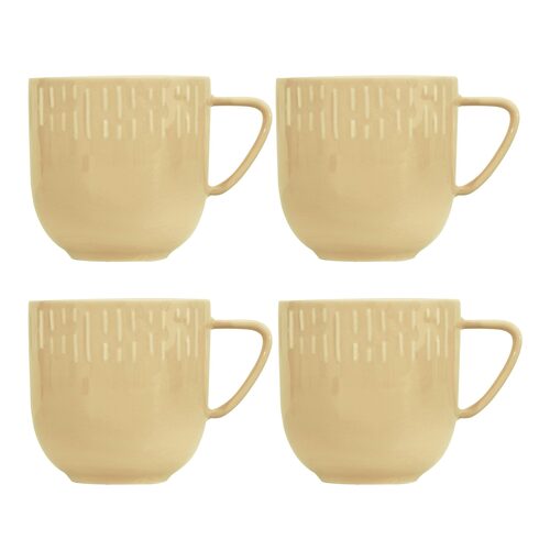 aida confetti mustard beker met oor 4 stuks