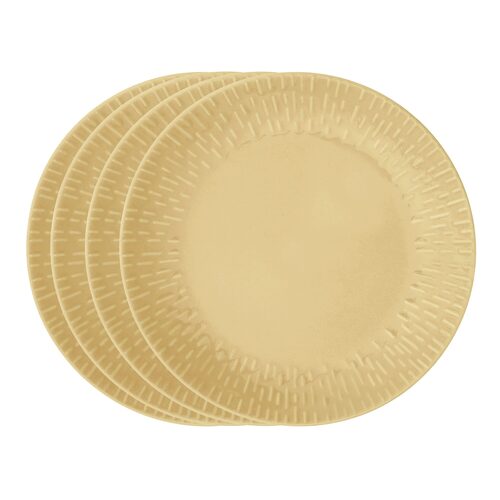 Aida confetti mustard ontbijtborden 4 stuks