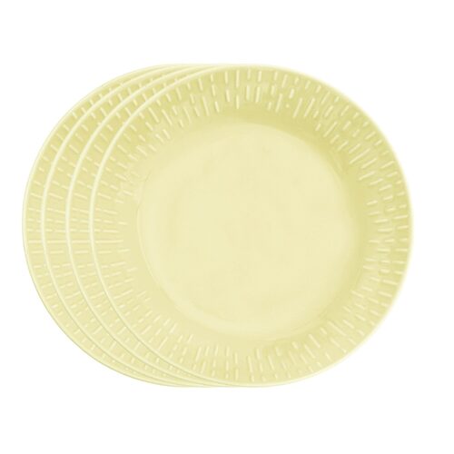 Aida Confetti lemon ontbijtbord 24 cm 4 stuks