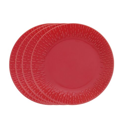 AIDA Confetti Chili Gebaksbord 21 cm, set 4-stuks | OnlineServies.nl