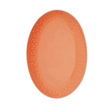 aida confetti apricot ovale schaal 