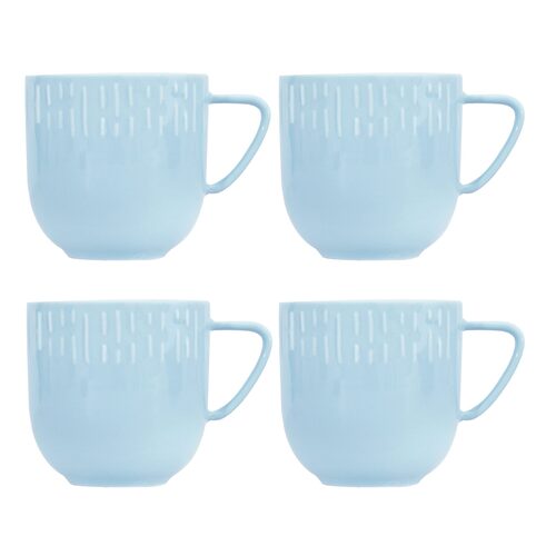 Aida confetti aqua mok 35 cl 4 stuks