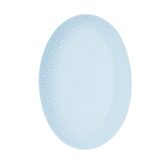 Aida confetti aqua oavale schaal