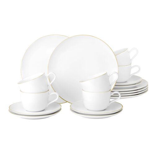 Seltmann Liberty Gold Rand koffieservies 18-delig (online) kopen? OnlinbeServies.nl