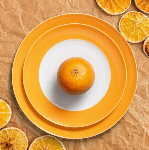 Seltmann Liberty Pure Colors Mango Orange borden sfeer