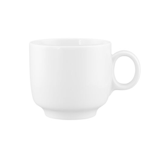 Seltmann Sento wit uni koffiekop met oor 0,30 liter zij