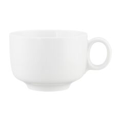 Seltmann Sento wit uni koffiekop met oor 0,35 liter zij