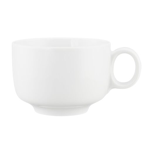 Seltmann Sento wit uni koffiekop met oor 0,35 liter zij