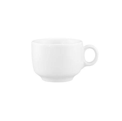 Seltmann Sento wit uni espressokop 0,08 liter met oor zij