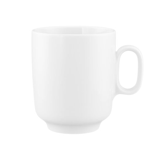 Seltmann Sento wit uni beker met oor 0,4 liter zij