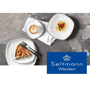 Seltmann Lido Black Line Vierkant Dinerset 12-delig (online) kopen? | OnlineServies.nl