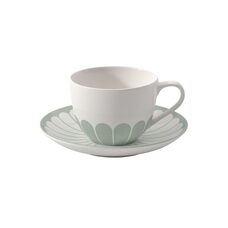 Villeroy & Boch Fleur vert espressokop en schotel