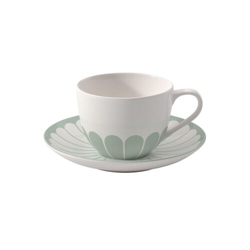 Villeroy & Boch Fleur vert espressokop en schotel