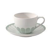 Villeroy & Boch Fleur vert koffiekop en schotel