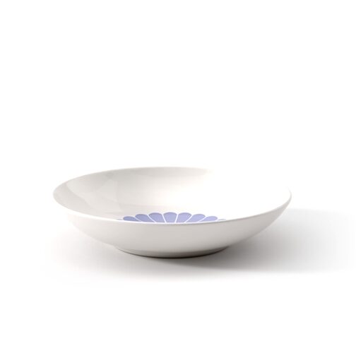 Villeroy & Boch FLeur blue pastabord 24 cm zijaanzicht