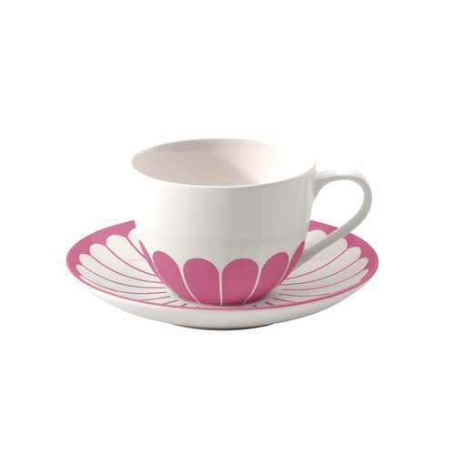 Villeroy & Boch Fleur Cassis Espressokop en schotel