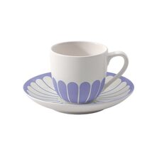 Villeroy & Boch Fleur Blue espressokop en schotel