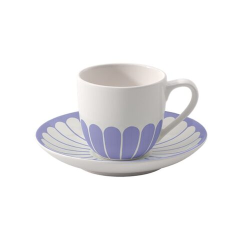 Villeroy & Boch Fleur Blue espressokop en schotel