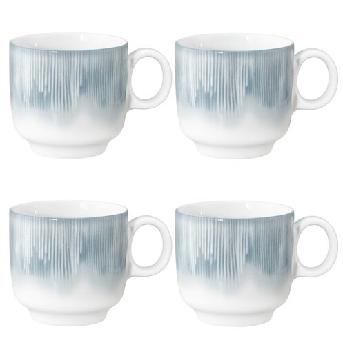 seltman sento radiate blue kleine mok 0,3 liter set 4 delig