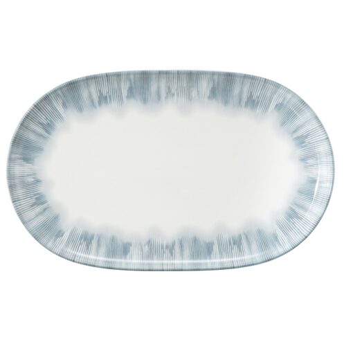 seltmann Sento radiate blue ovale schaal 38 x 24 cm